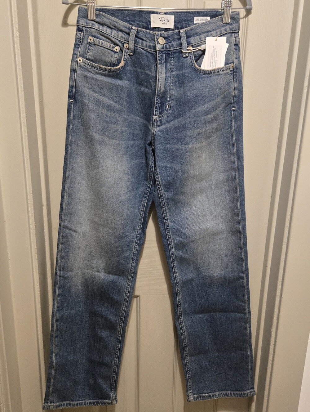 Rails Sepulveda Mid Rise Relaxed Straight-leg Jeans Sz 25 x 28.5